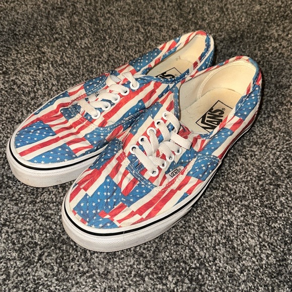 Vans Shoes - American flag vans